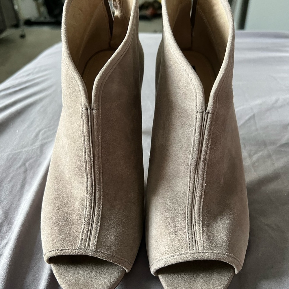 GILI leather-open toe -bootie